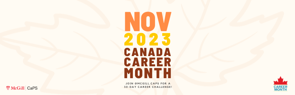 McGill CaPS 30-Day Career Challenge